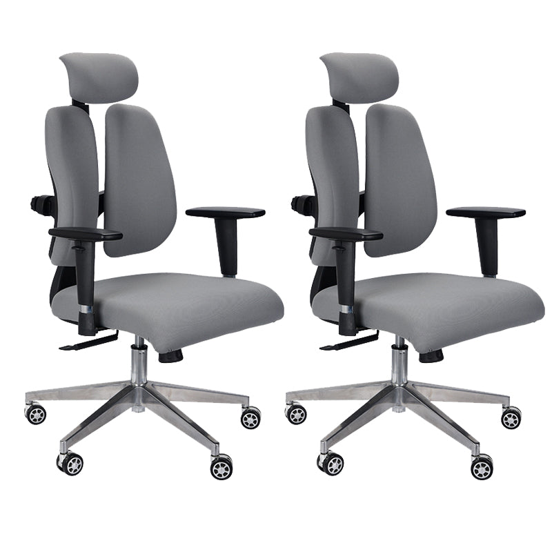 Modern Desk Chair Mesh Executive Chair High-Back Chair in Gray