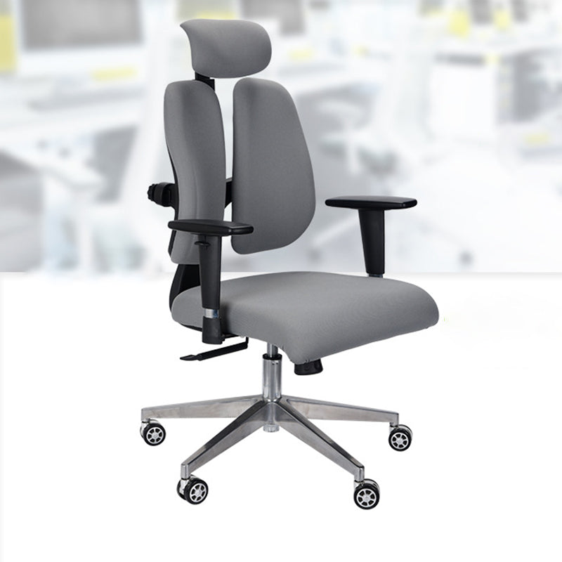 Modern Desk Chair Mesh Executive Chair High-Back Chair in Gray