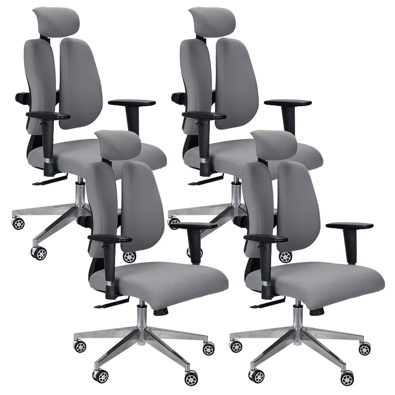 Modern Desk Chair Mesh Executive Chair High-Back Chair in Gray