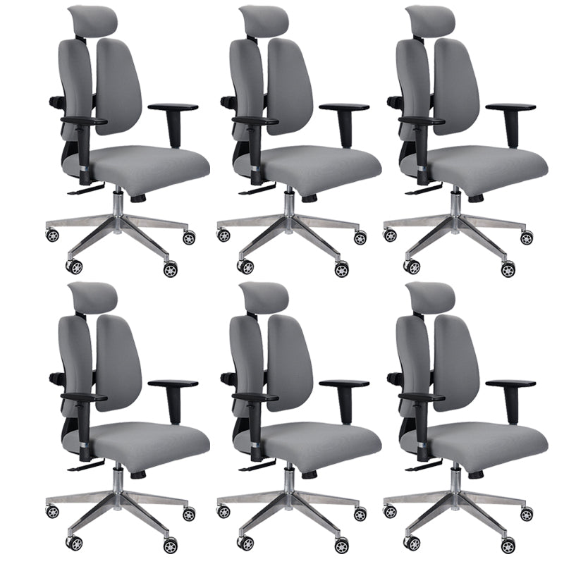 Modern Desk Chair Mesh Executive Chair High-Back Chair in Gray