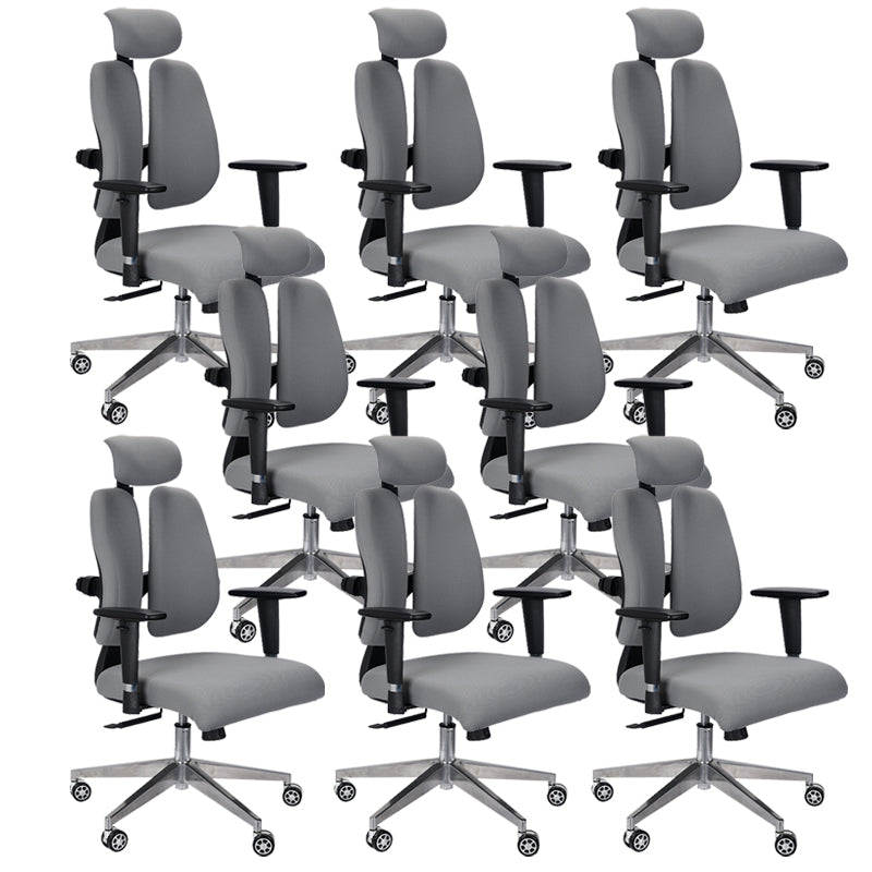 Modern Desk Chair Mesh Executive Chair High-Back Chair in Gray