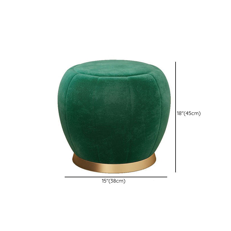 Glam Style 1- Drawer Wood Makeup Table Vanity Stool in Green