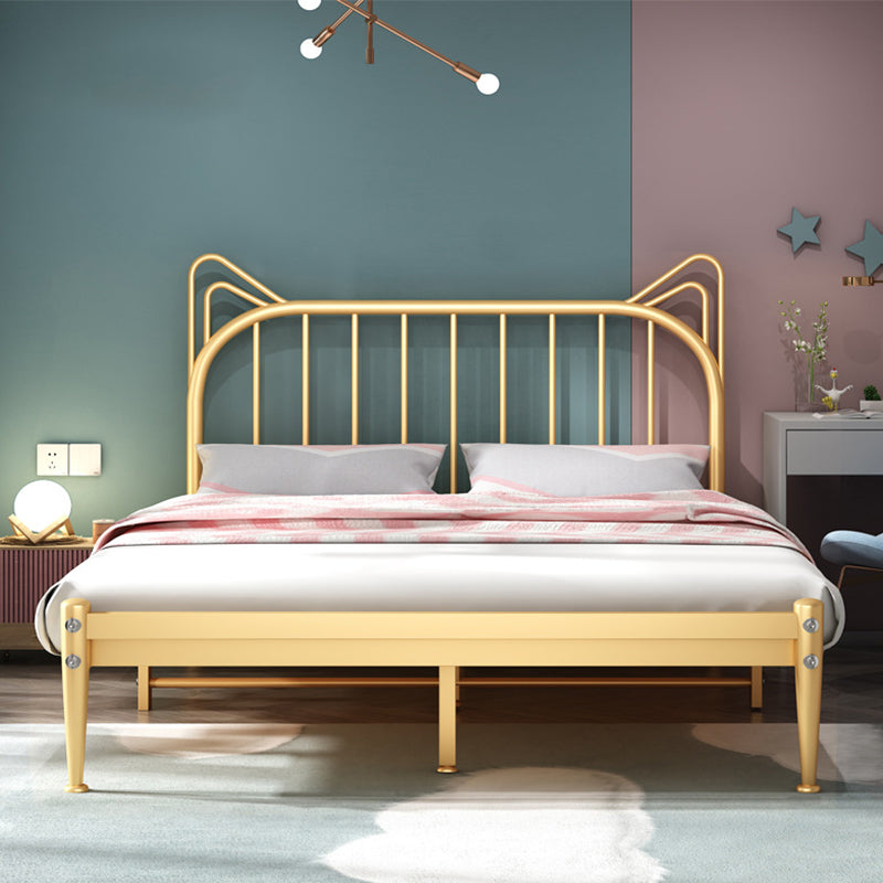 Modern and Contemporary Mattress Metal Slat Headboard Animals Bed