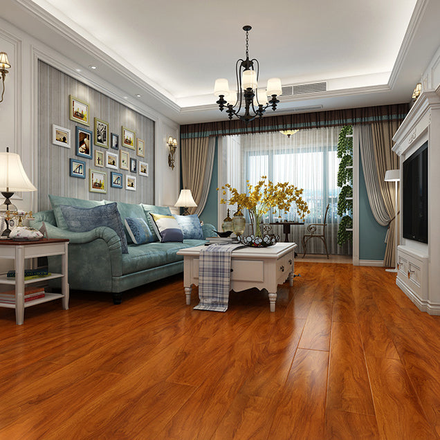 Contemporary Style Laminate Plank Flooring Scratch Resistant Laminate