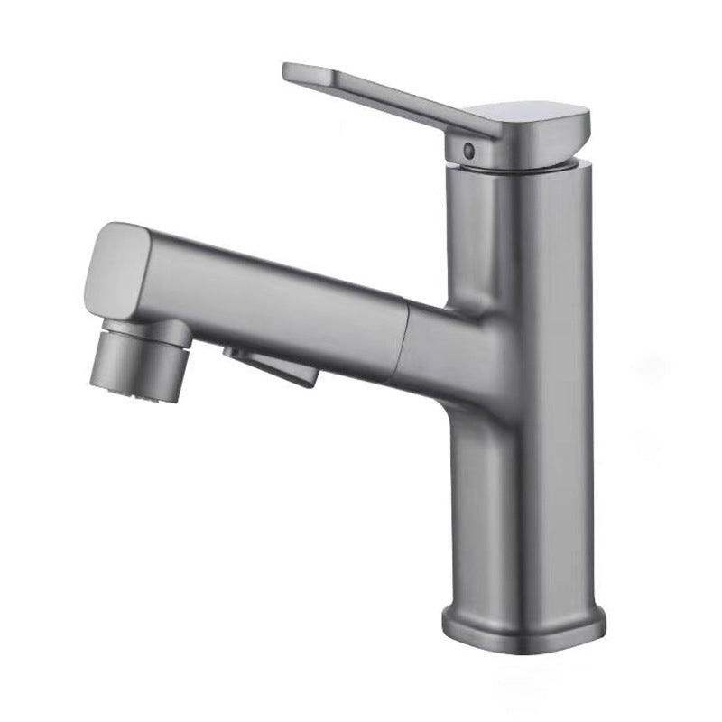 Modern Bathroom Vessel Faucet Brass Lever Handles Swivel Spout Sink Faucet