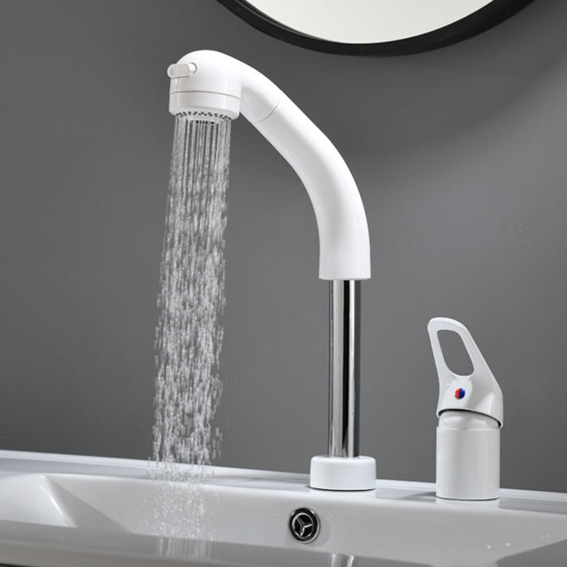 Contemporary Widespread Bathroom Faucet Lever Handles 2 Hole Faucets Circular Faucet