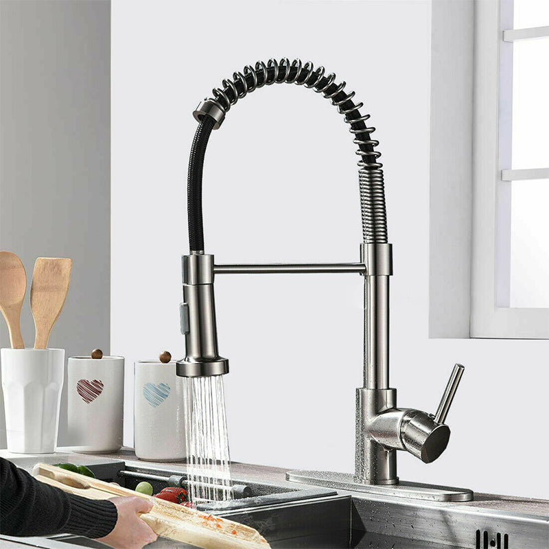 Modern Farmhouse Spring Spout Water Filler One Handle High Arch Kitchen Standard Faucet