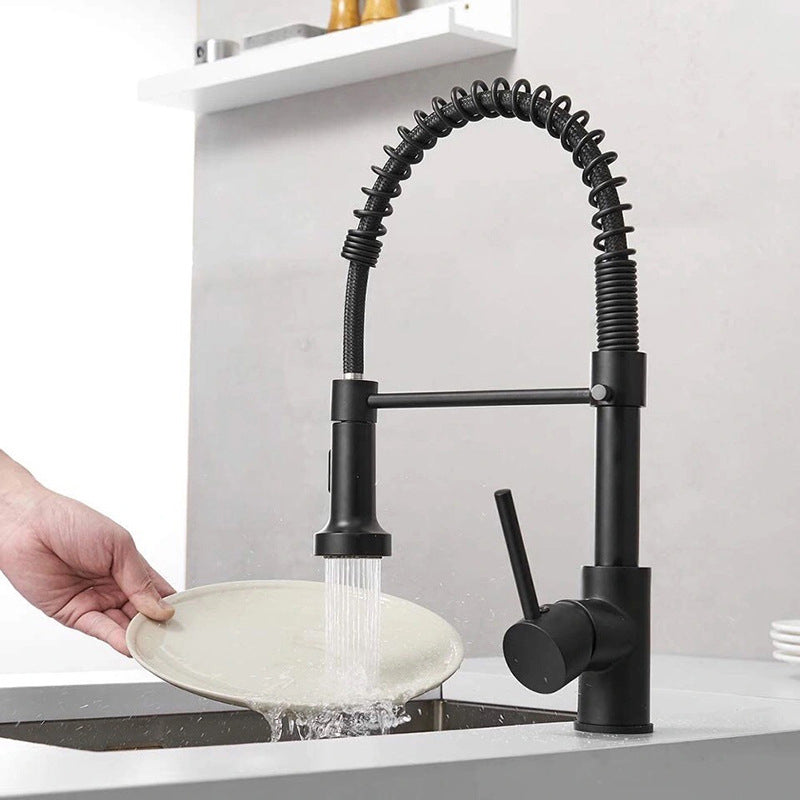 Modern Farmhouse Spring Spout Water Filler One Handle High Arch Kitchen Standard Faucet