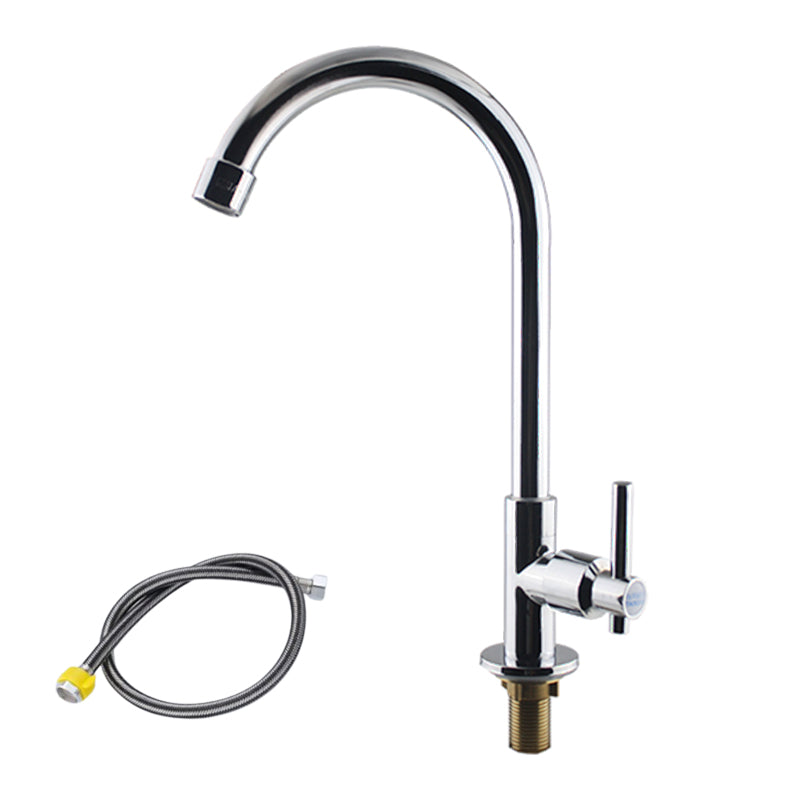 Modern Bridge Kitchen Faucet Stainless Steel Lever Handles High Arch Kitchen Faucet