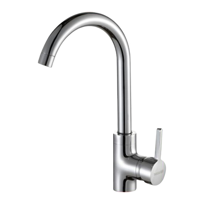 Modern Bridge Kitchen Faucet Stainless Steel Lever Handles High Arch Kitchen Faucet