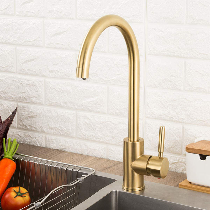 Traditional 1-Hole Pull Down Kitchen Faucet Single Handle Faucet