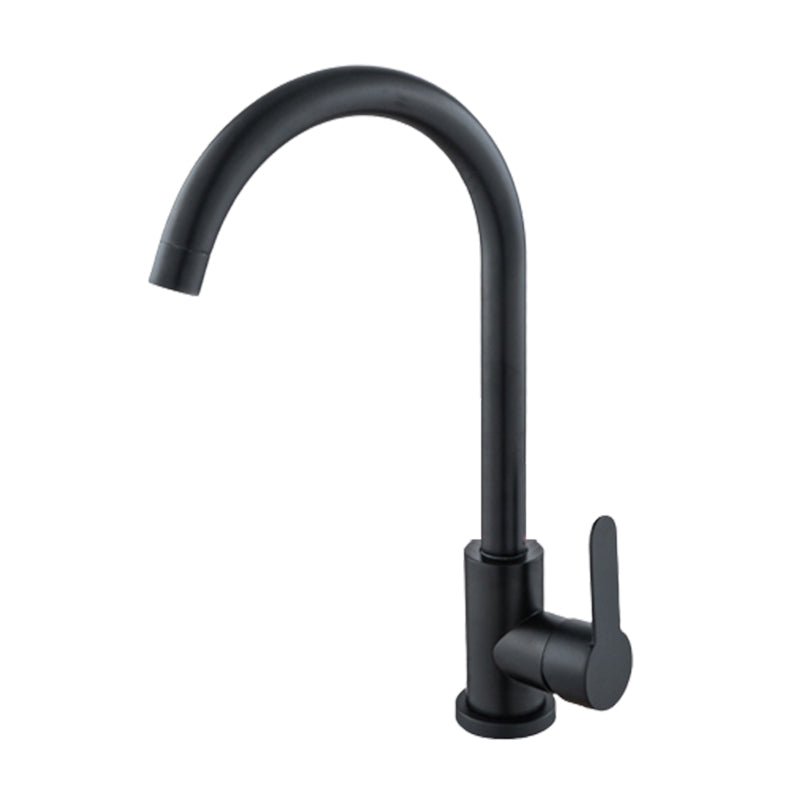 Modern 1-Handle Faucet 1-Hole Gooseneck Stainless Steel Touchless Faucet