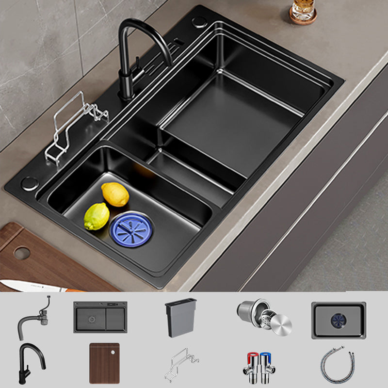 Classic Kitchen Sink Stainless Steel Corrosion Resistant Kitchen Sink with Faucet