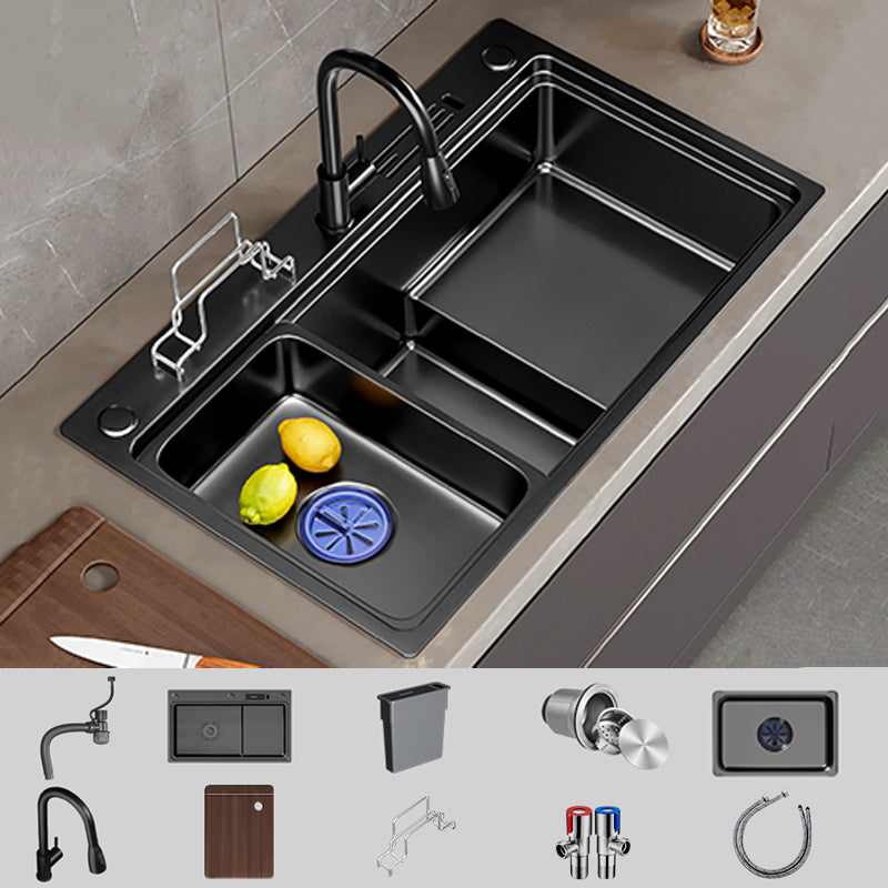 Classic Kitchen Sink Stainless Steel Corrosion Resistant Kitchen Sink with Faucet