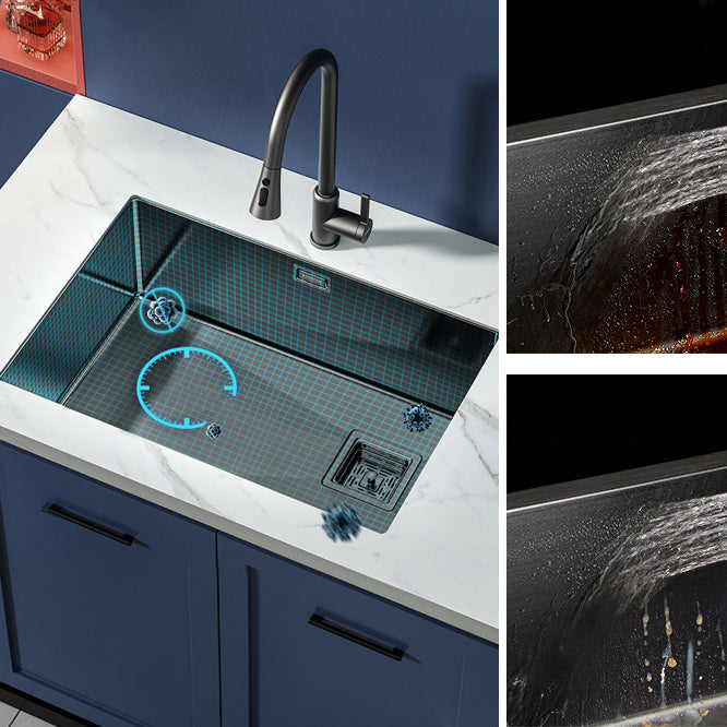 Modern Prep Station Sink Stainless Steel with Drain Assembly Undermount Kitchen Sink Only