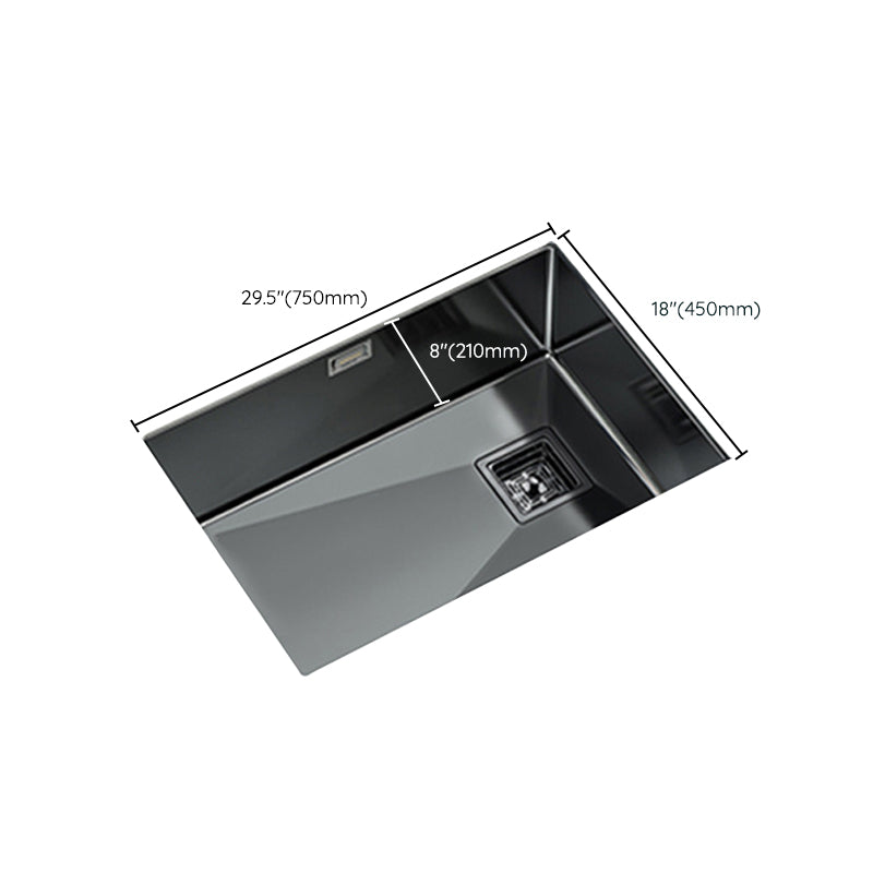 Modern Prep Station Sink Stainless Steel with Drain Assembly Undermount Kitchen Sink Only