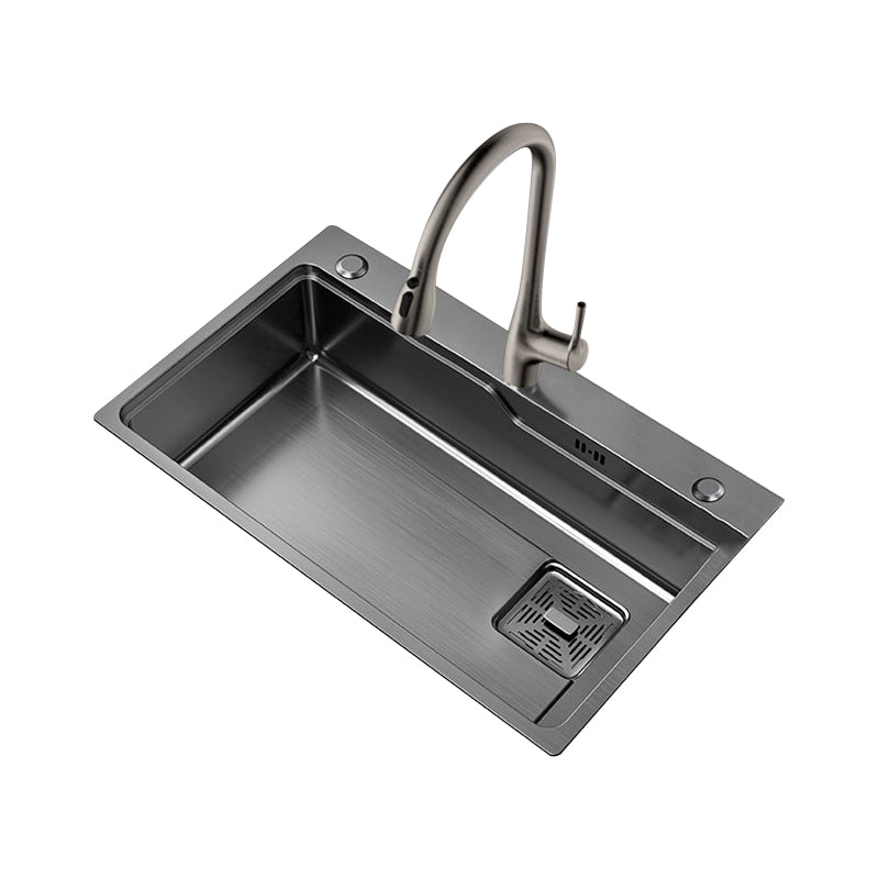 Classic Kitchen Sink Stainless Steel Friction Resistant Kitchen Sink with Faucet