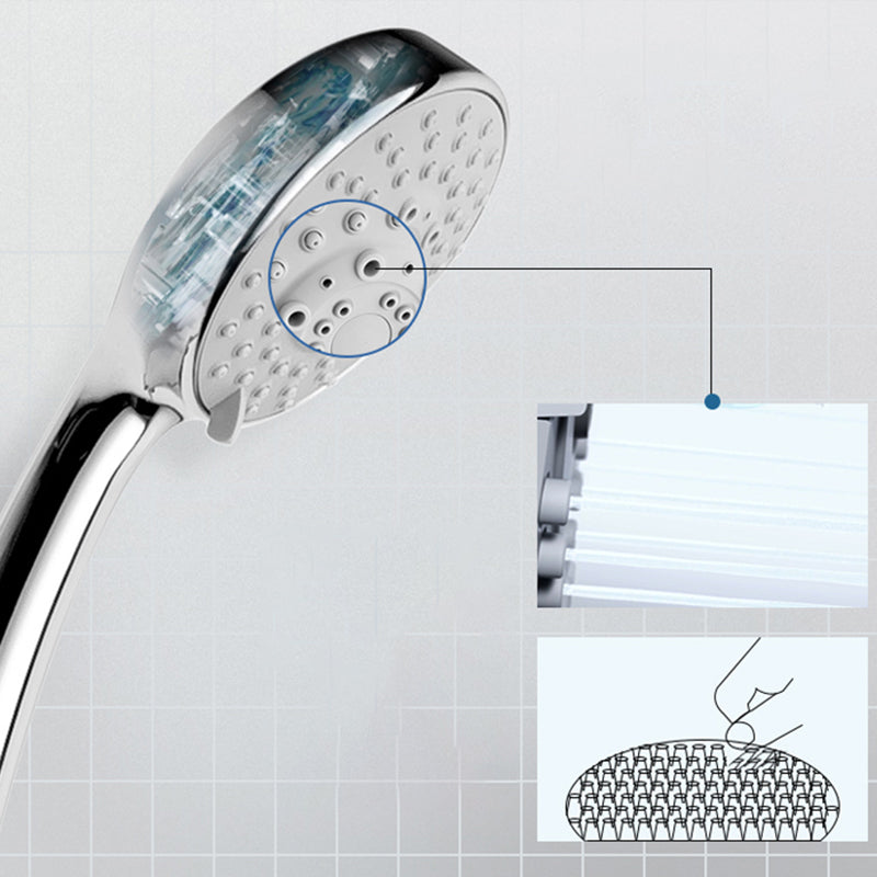 Contemporary Shower Head Round Handheld Shower Head in Bathroom