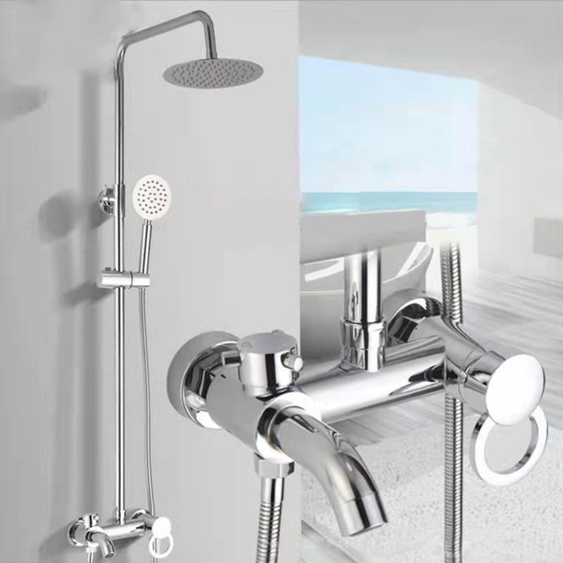 Modern Adjustable Swivel Shower Metal Shower Head Shower Faucet on Wall