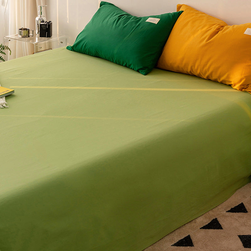 Whole Colored Bed Sheet Cotton Non-Pilling Fade Resistant Sheet Set