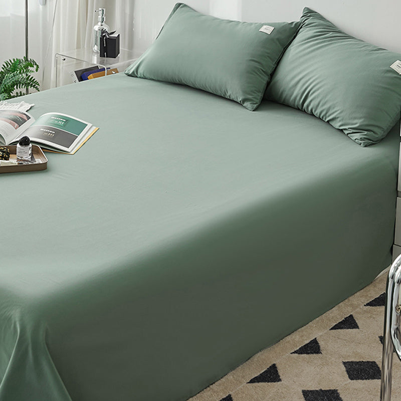 Whole Colored Bed Sheet Cotton Non-Pilling Fade Resistant Sheet Set