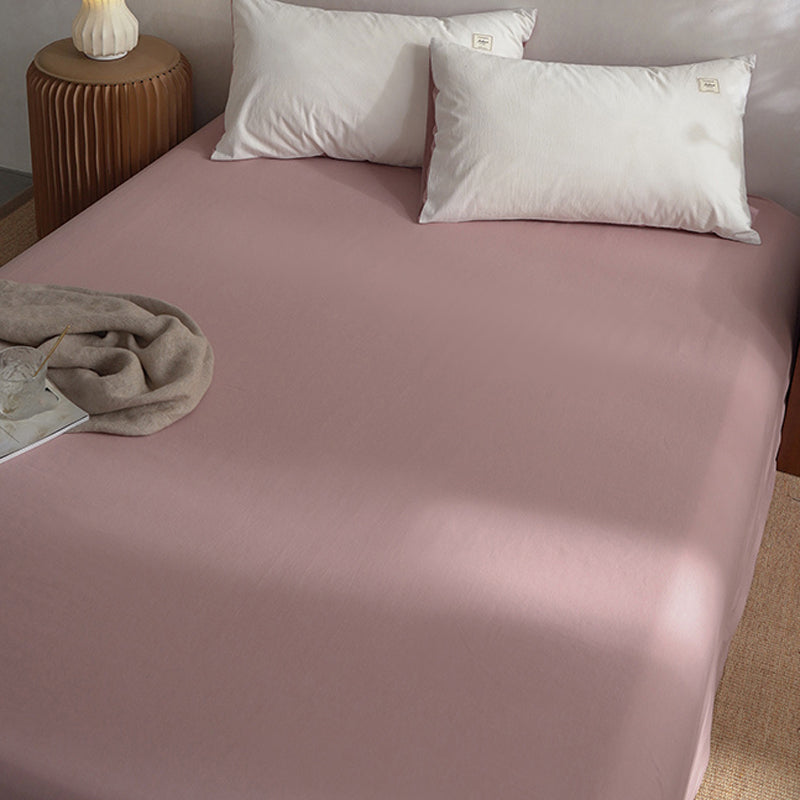 Whole Colored Bed Sheet Cotton Non-Pilling Fade Resistant Sheet Set