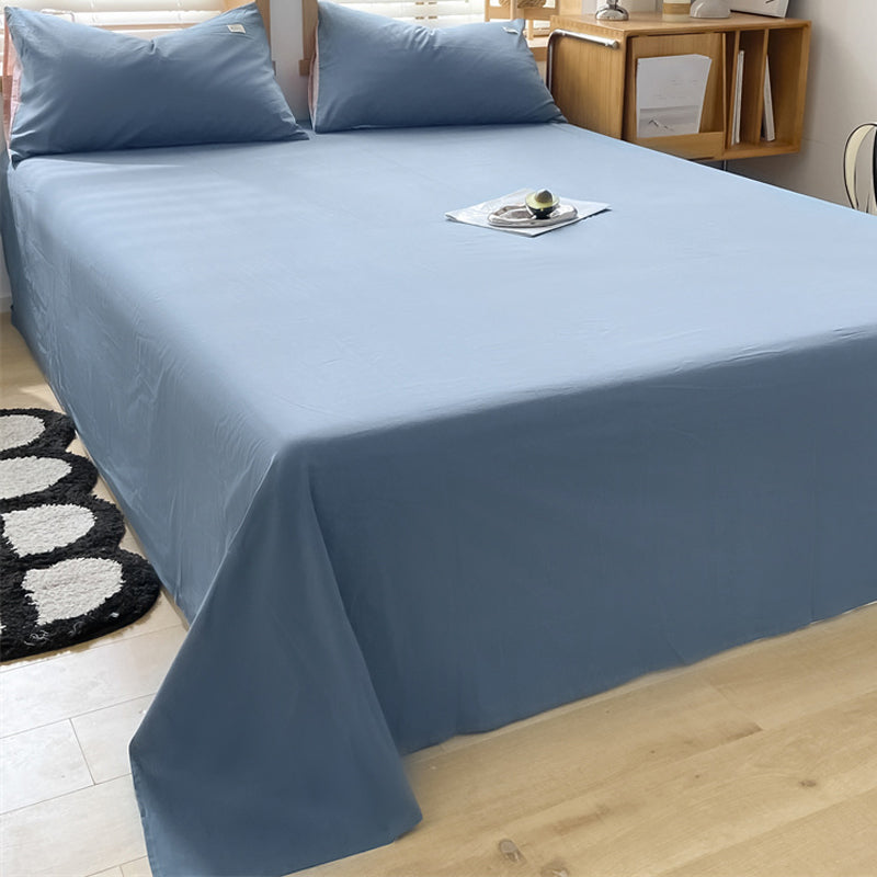 Whole Colored Bed Sheet Cotton Non-Pilling Fade Resistant Sheet Set