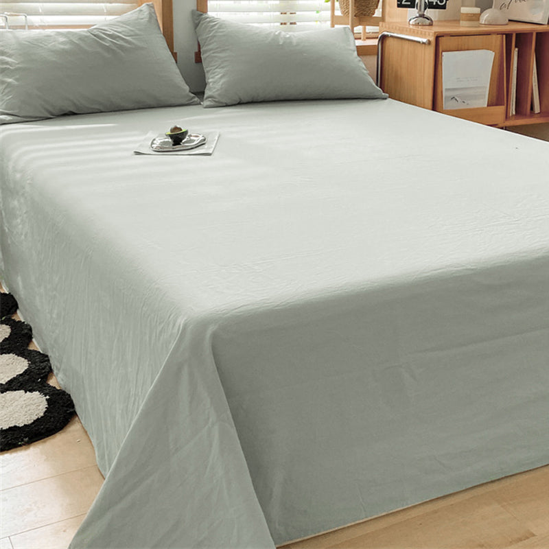 Whole Colored Bed Sheet Cotton Non-Pilling Fade Resistant Sheet Set