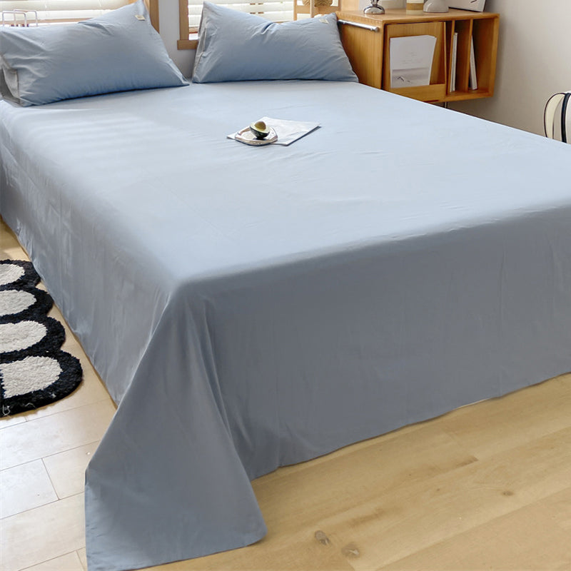 Whole Colored Bed Sheet Cotton Non-Pilling Fade Resistant Sheet Set