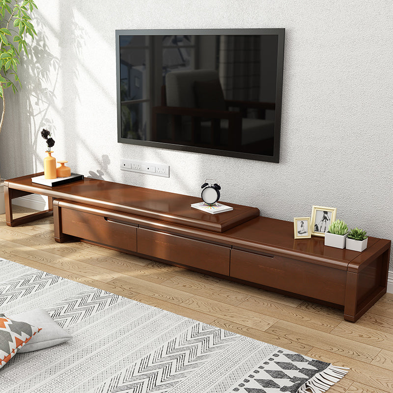 Traditional TV Console Enclosed Storage TV Stand Console with Drawers