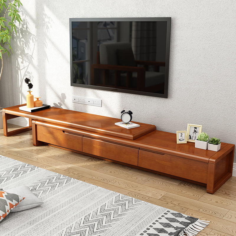 Traditional TV Console Enclosed Storage TV Stand Console with Drawers