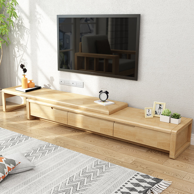 Traditional TV Console Enclosed Storage TV Stand Console with Drawers