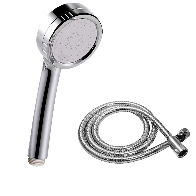 Modern Handheld Shower Head 5-Spray Patterns Chrome Round Wall-Mount Shower Head