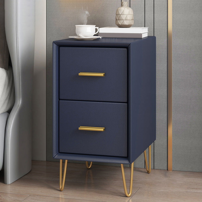 2 Drawers Contemporary Nightstand Legs Included Night Table ,19.3 Tall