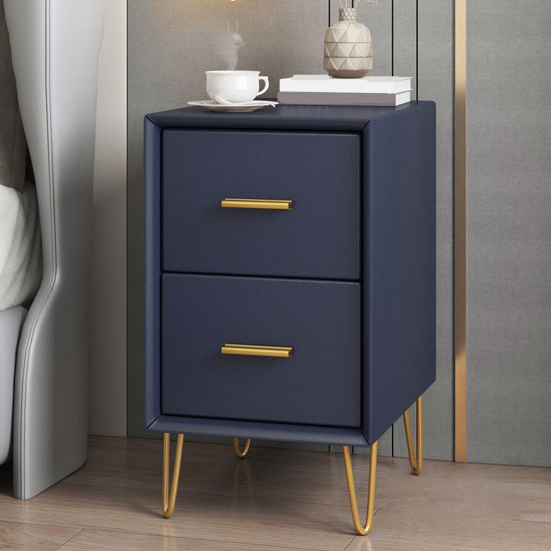 2 Drawers Contemporary Nightstand Legs Included Night Table ,19.3 Tall