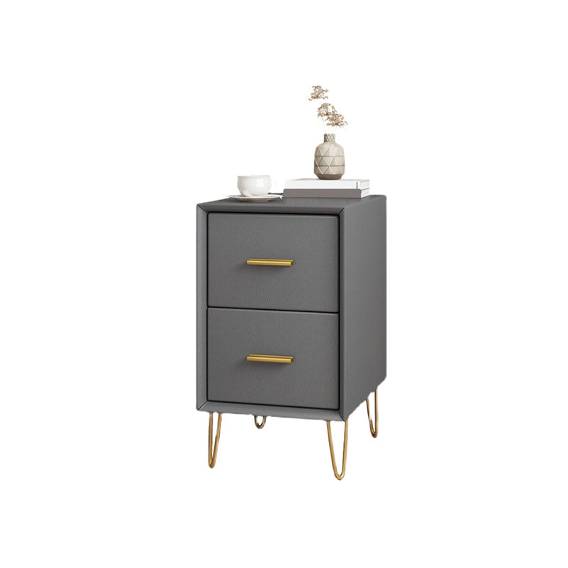 2 Drawers Contemporary Nightstand Legs Included Night Table ,19.3 Tall