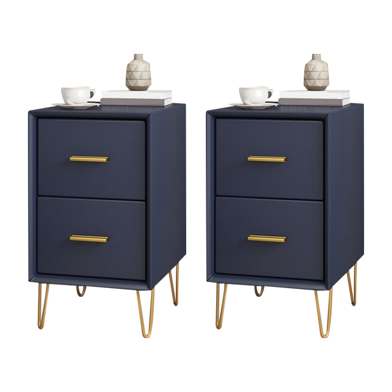 2 Drawers Contemporary Nightstand Legs Included Night Table ,19.3 Tall