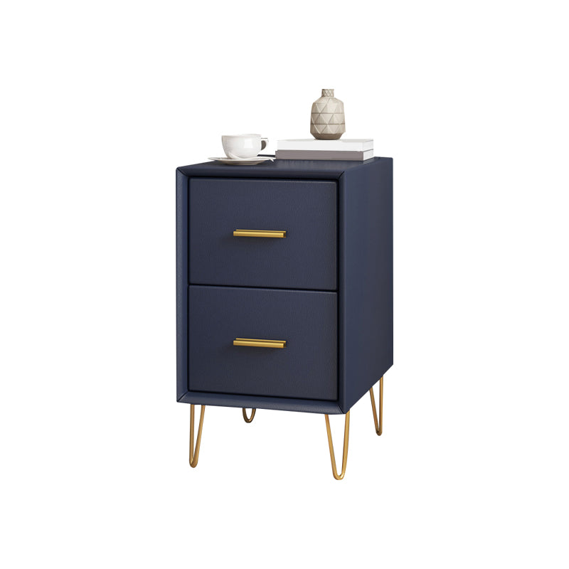 2 Drawers Contemporary Nightstand Legs Included Night Table ,19.3 Tall