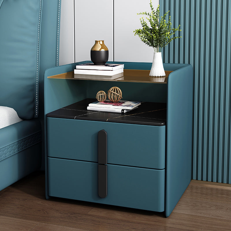 Contemporary Bed Nightstand Solid Wood Night Table for Bedroom