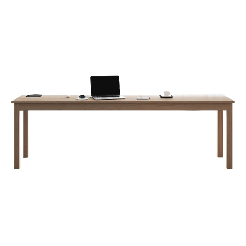 19"W Contemporary Writing Desk Solid Wood Natural Office Desk