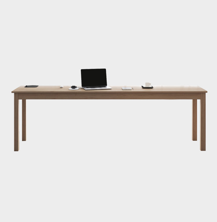 19"W Contemporary Writing Desk Solid Wood Natural Office Desk