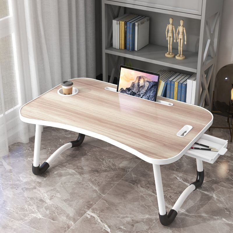 Modern Wood Writing Desk Floating Floating 15.75" W Laptop Table with Sled Base