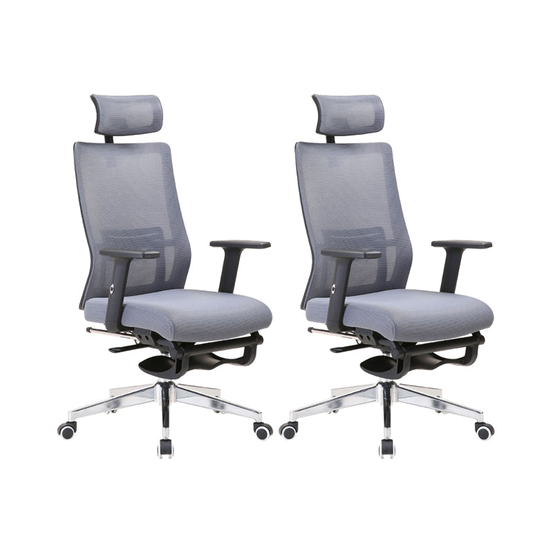 Modern Desk Chair Mesh Computer Chair Conference Chair in Gray