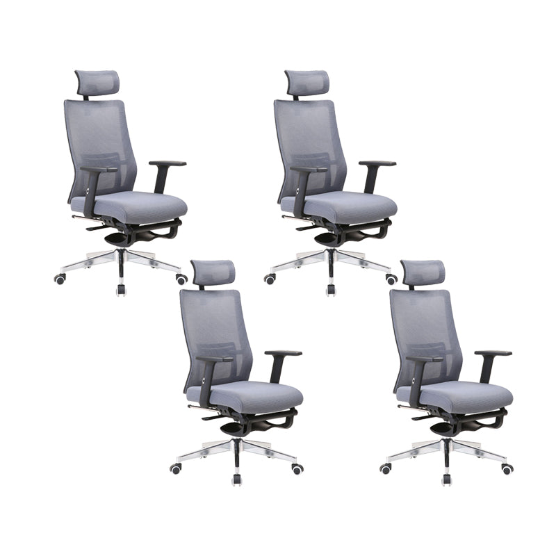 Modern Desk Chair Mesh Computer Chair Conference Chair in Gray