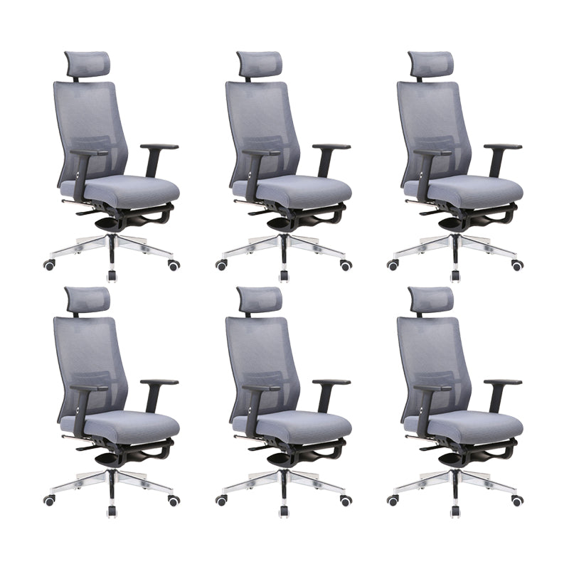 Modern Desk Chair Mesh Computer Chair Conference Chair in Gray