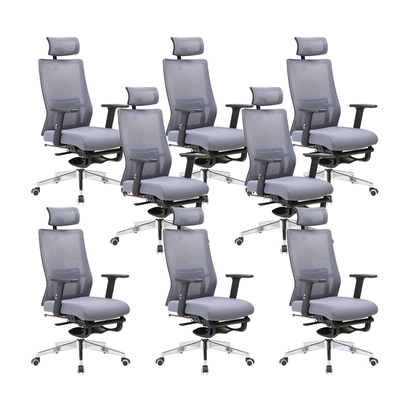 Modern Desk Chair Mesh Computer Chair Conference Chair in Gray