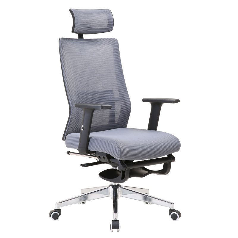 Modern Desk Chair Mesh Computer Chair Conference Chair in Gray