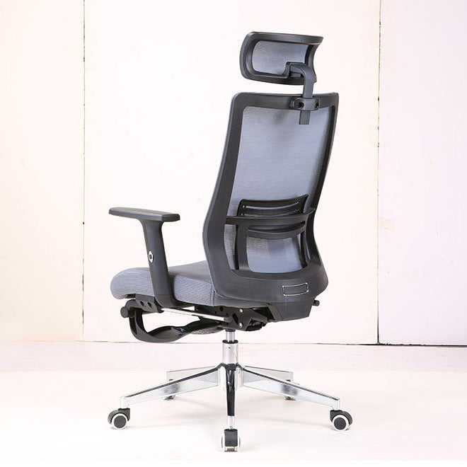 Modern Desk Chair Mesh Computer Chair Conference Chair in Gray