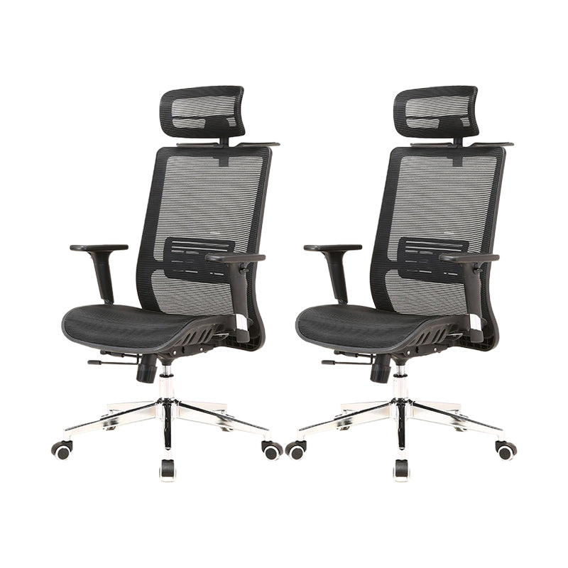 Modern Desk Chair Mesh Computer Chair Conference Chair in Black