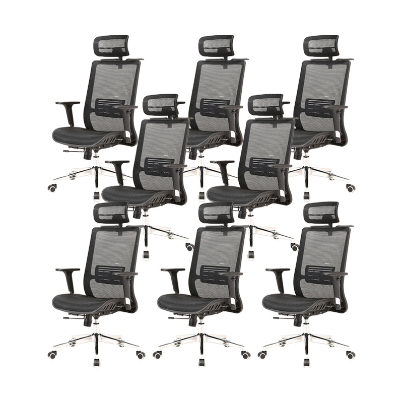 Modern Desk Chair Mesh Computer Chair Conference Chair in Black